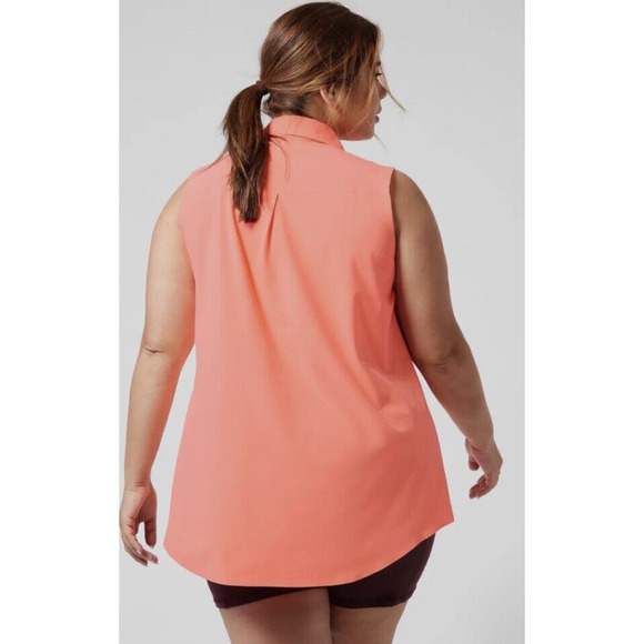 NWOT ATHLETA Urbanite Tank Plus 3X | Sunset Glow Orange Top #986335 - Picture 2 of 8